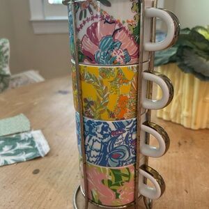 Lilly Pulitzer Colorful Ceramic Mug Set